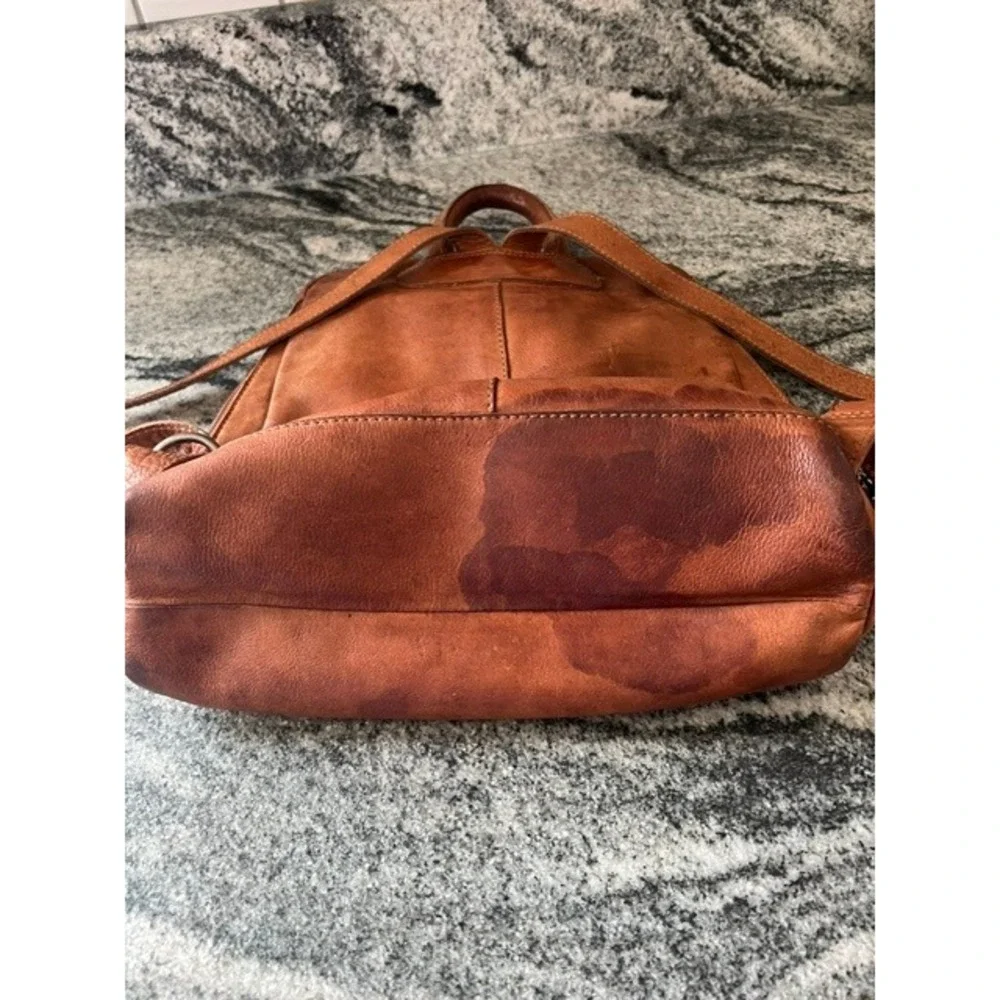 Valenca Holland Backpack Women Medium Brown Woven Leather Boho Artisan Bag